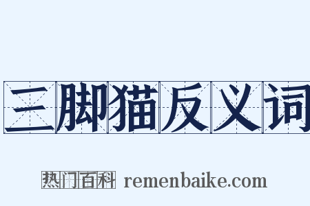 三脚猫反义词是什么意思的图片